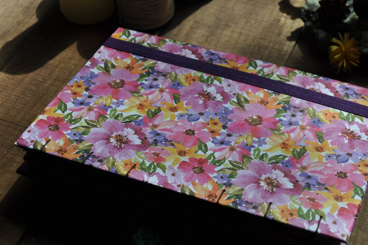 Carnet dessins / peinture / herbier "Fleurs d'été"