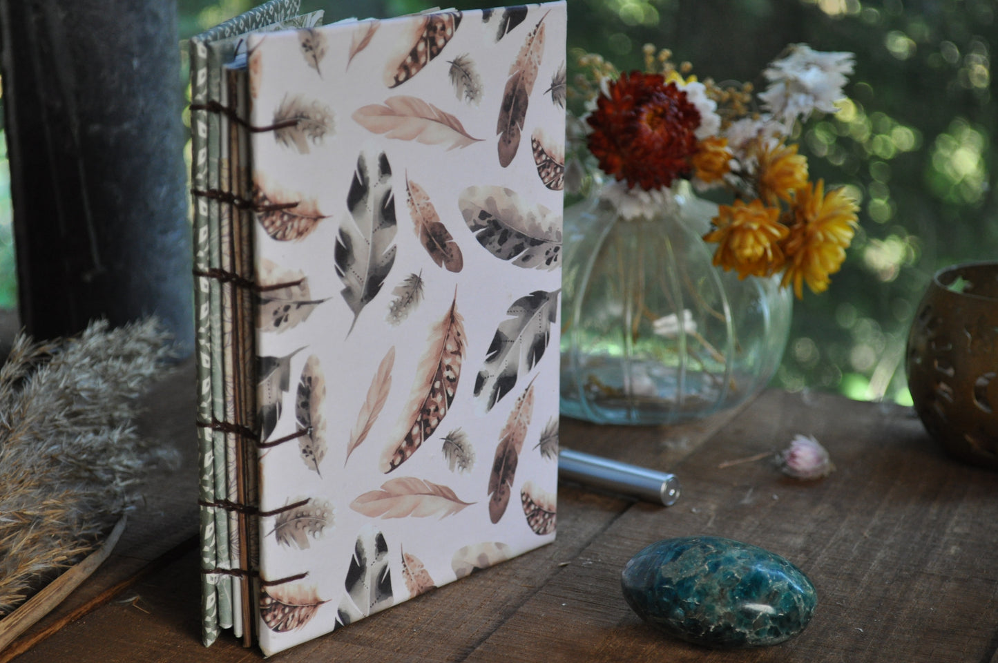 Carnet de poche "Plumes enchantées"