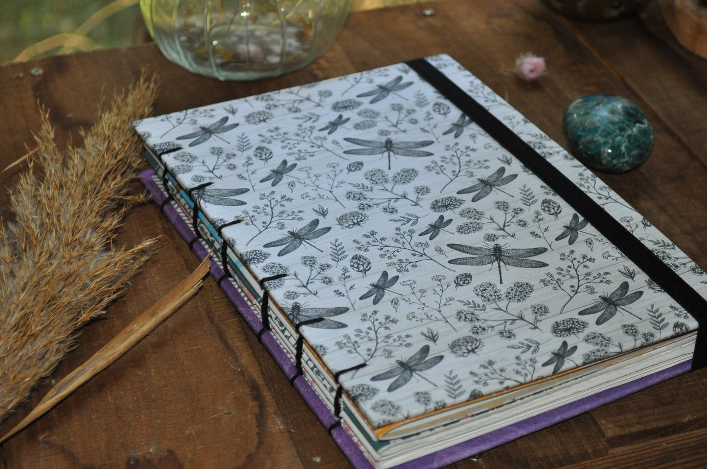 Carnet dessin / peinture / herbier "Libellules célestes "