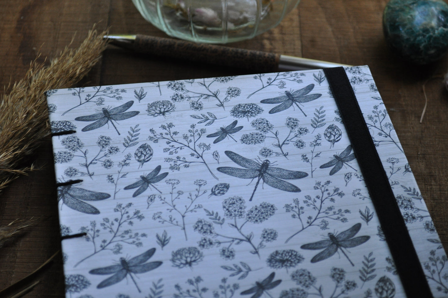 Carnet dessin / peinture / herbier "Libellules célestes "