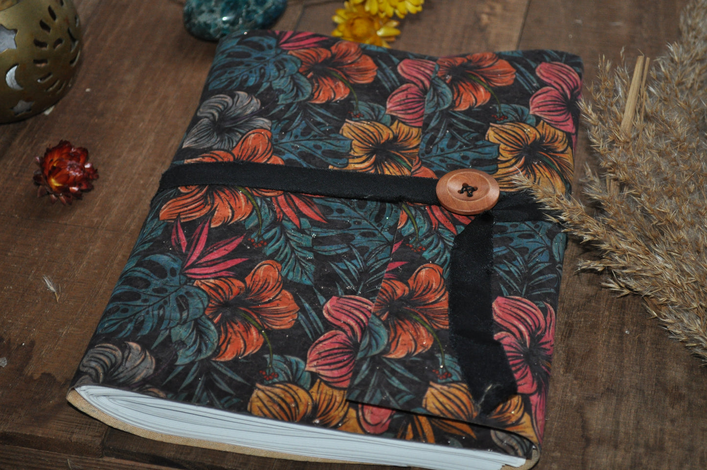 Carnet en liège "Forêt de fleurs"