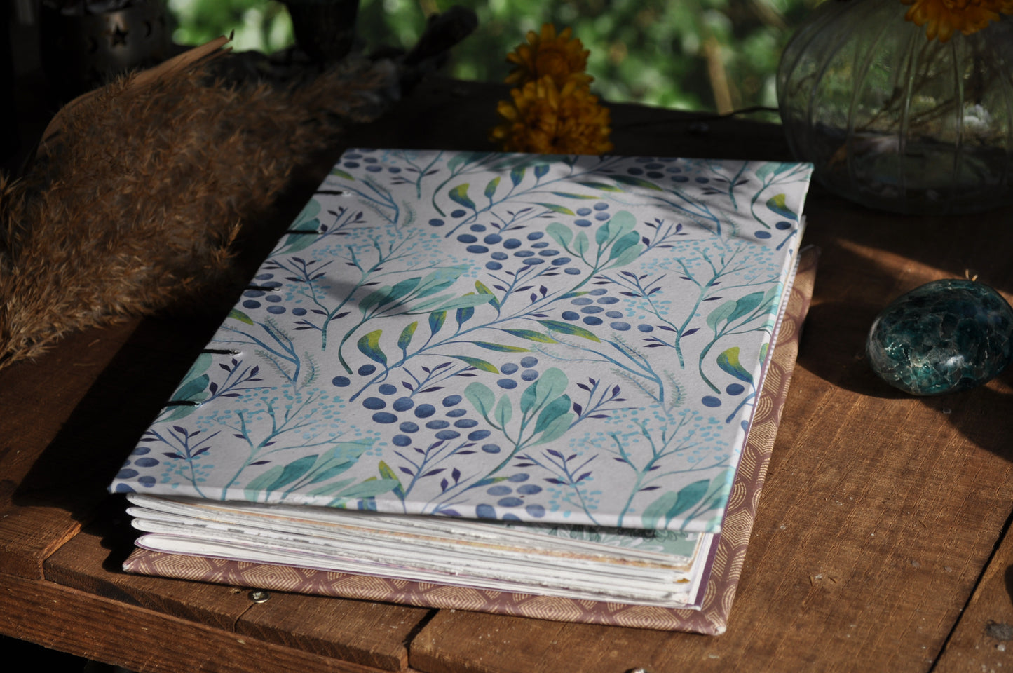 Carnet dessins / peinture / herbier " Doux réveil"