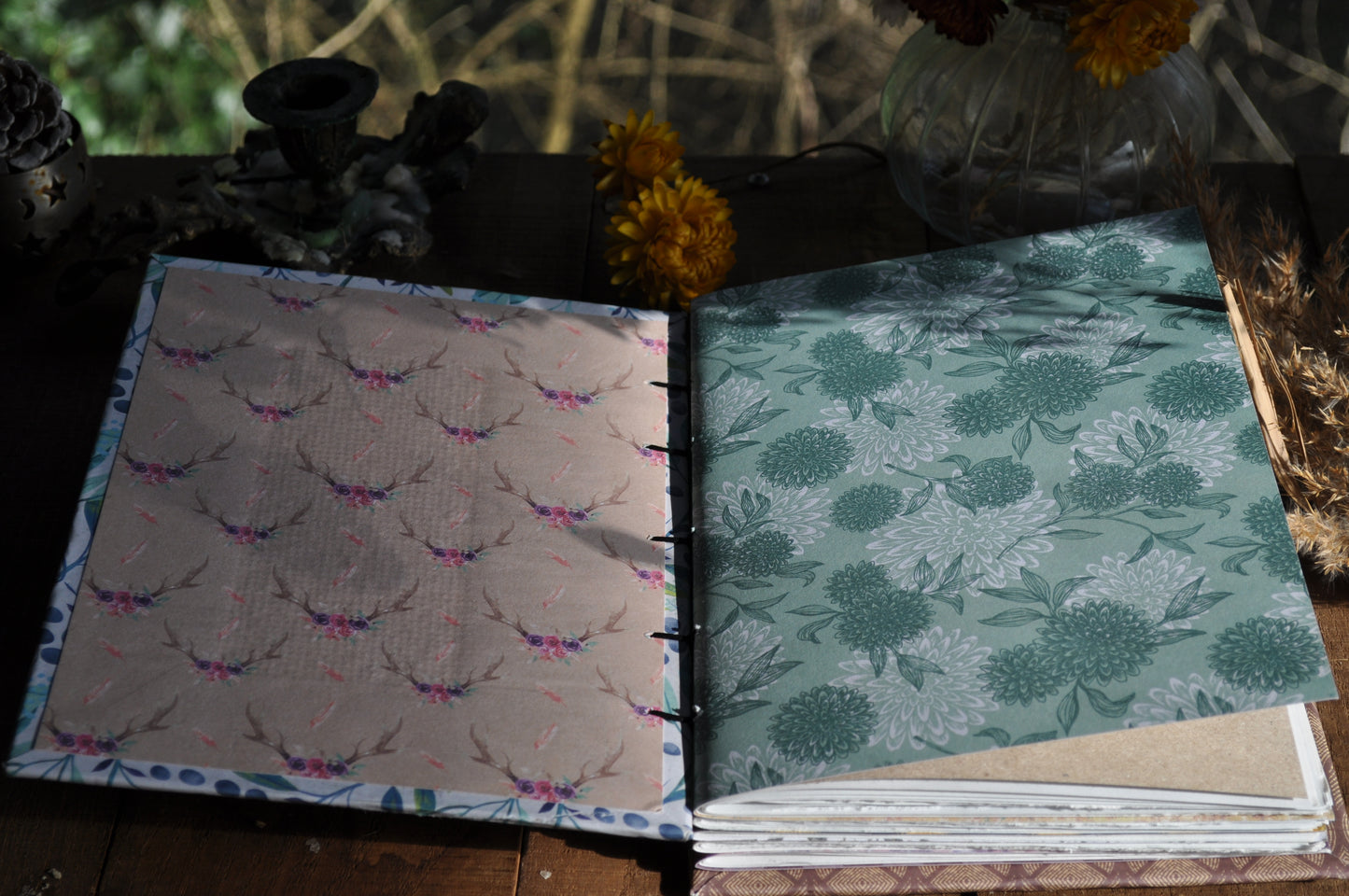 Carnet dessins / peinture / herbier " Doux réveil"