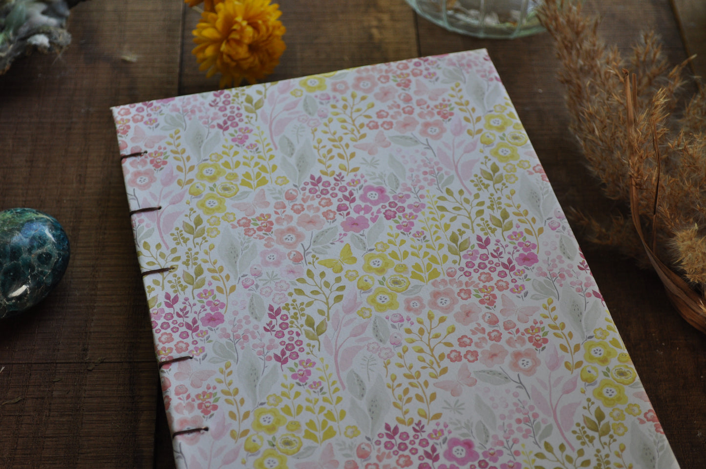 Carnet dessins / peinture / herbier "Pastel de fleurs"