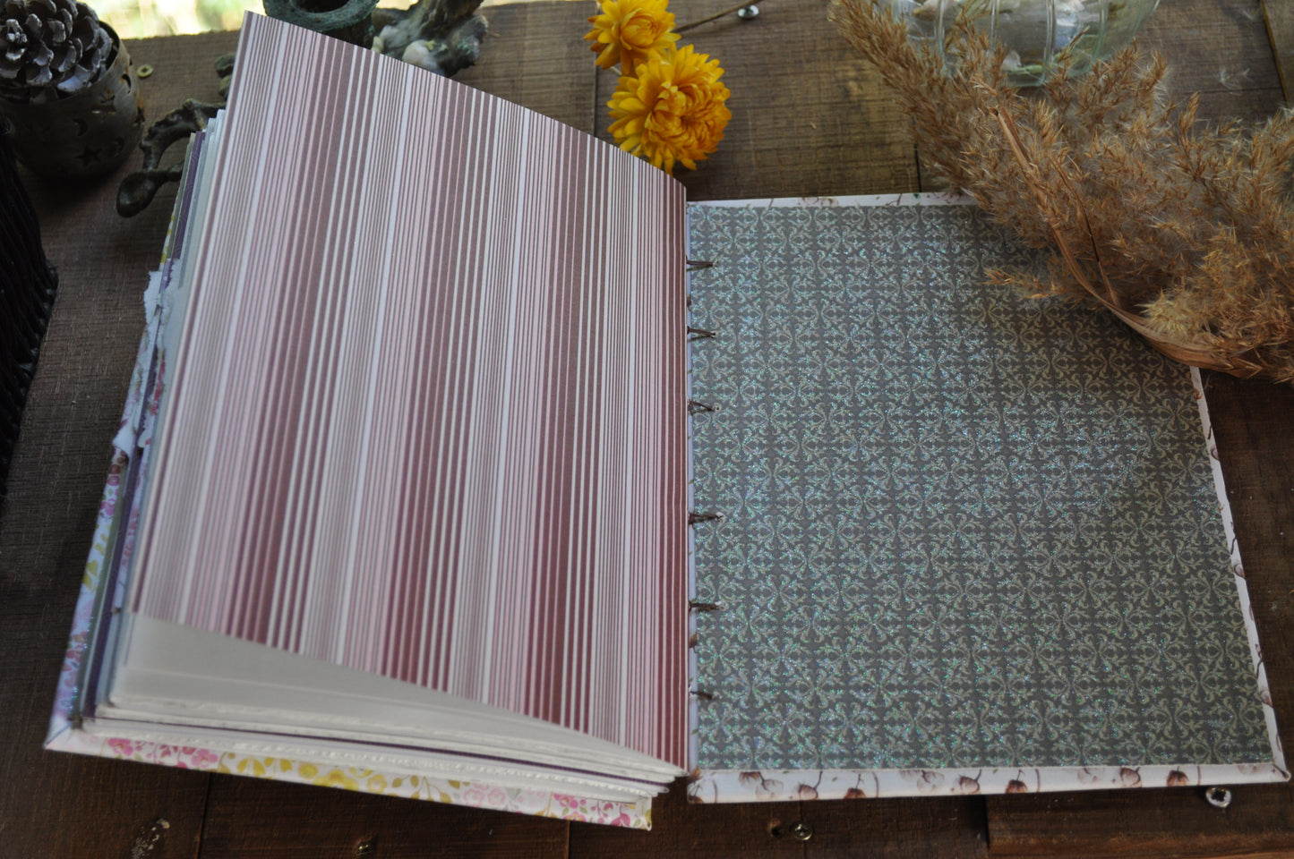 Carnet dessins / peinture / herbier "Pastel de fleurs"