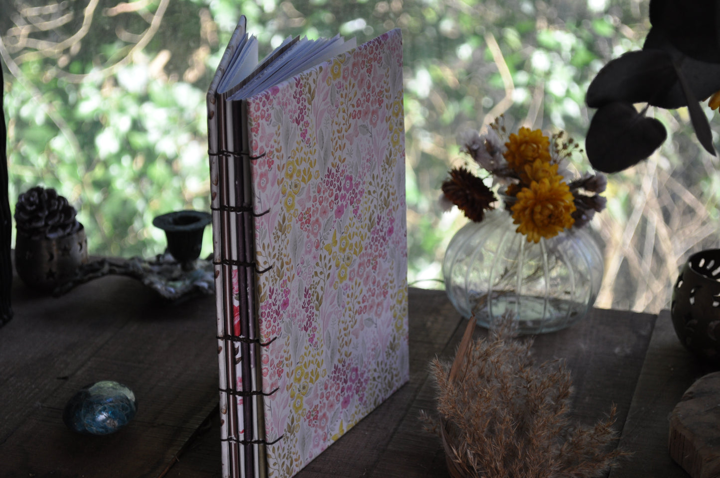 Carnet dessins / peinture / herbier "Pastel de fleurs"