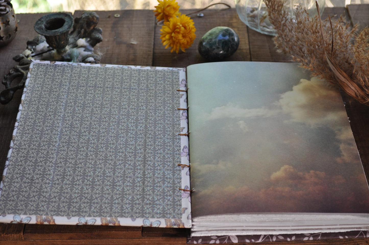 Carnet dessins / peinture / herbier "Papillons en folie"