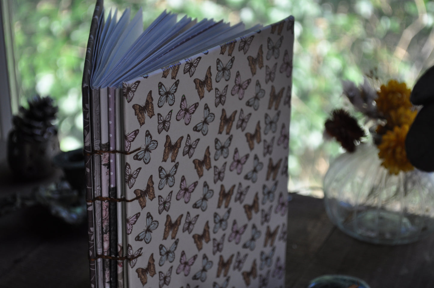 Carnet dessins / peinture / herbier "Papillons en folie"