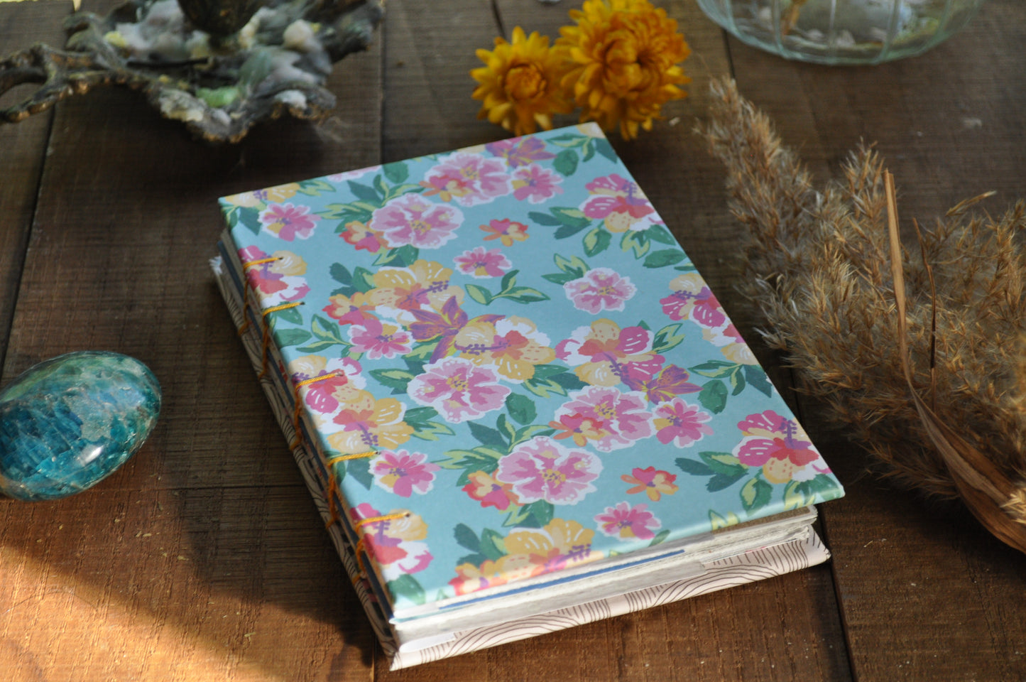 Carnet de poche "Bleu de fleurs"