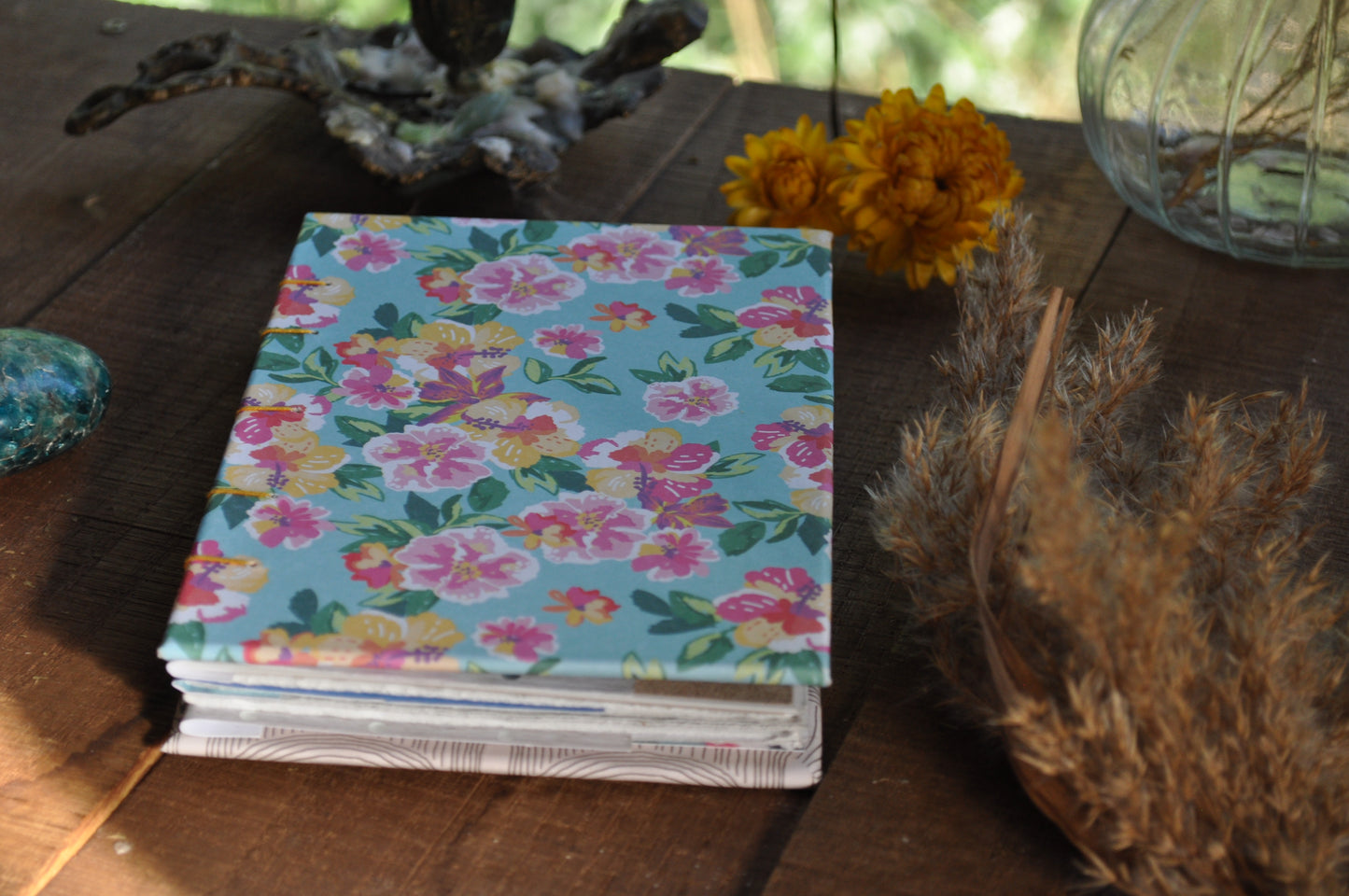 Carnet de poche "Bleu de fleurs"
