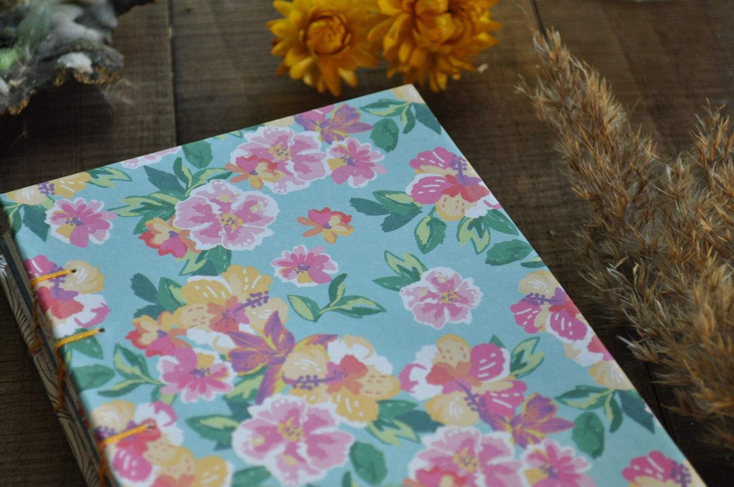 Carnet de poche "Bleu de fleurs"