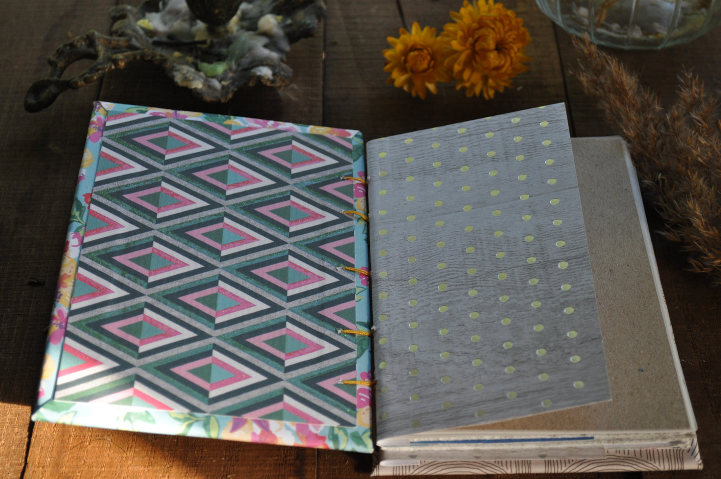 Carnet de poche "Bleu de fleurs"