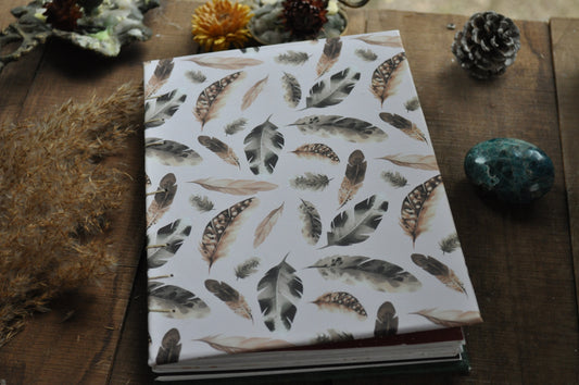 Carnet dessins / peinture / herbier "Plumes enchanteresses"