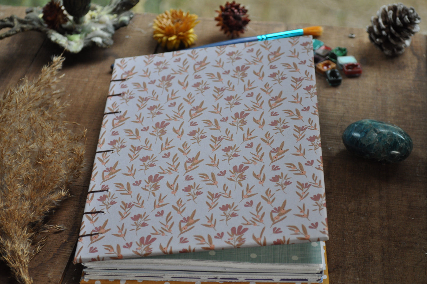 Carnet dessins / peinture / herbier "Douceur"