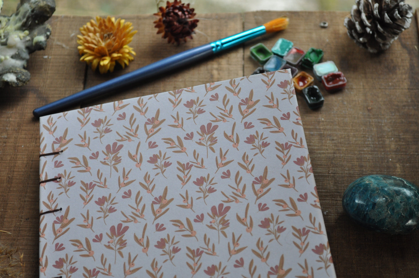 Carnet dessins / peinture / herbier "Douceur"