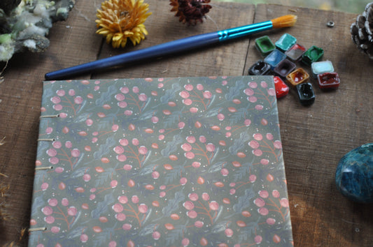 Carnet dessins / peinture / herbier "bourgeons de fleurs"