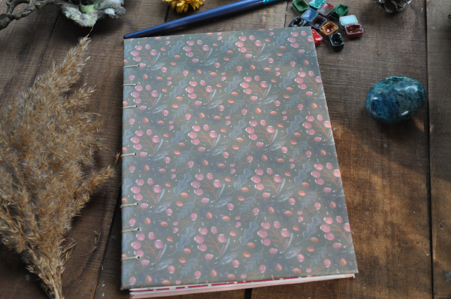 Carnet dessins / peinture / herbier "bourgeons de fleurs"
