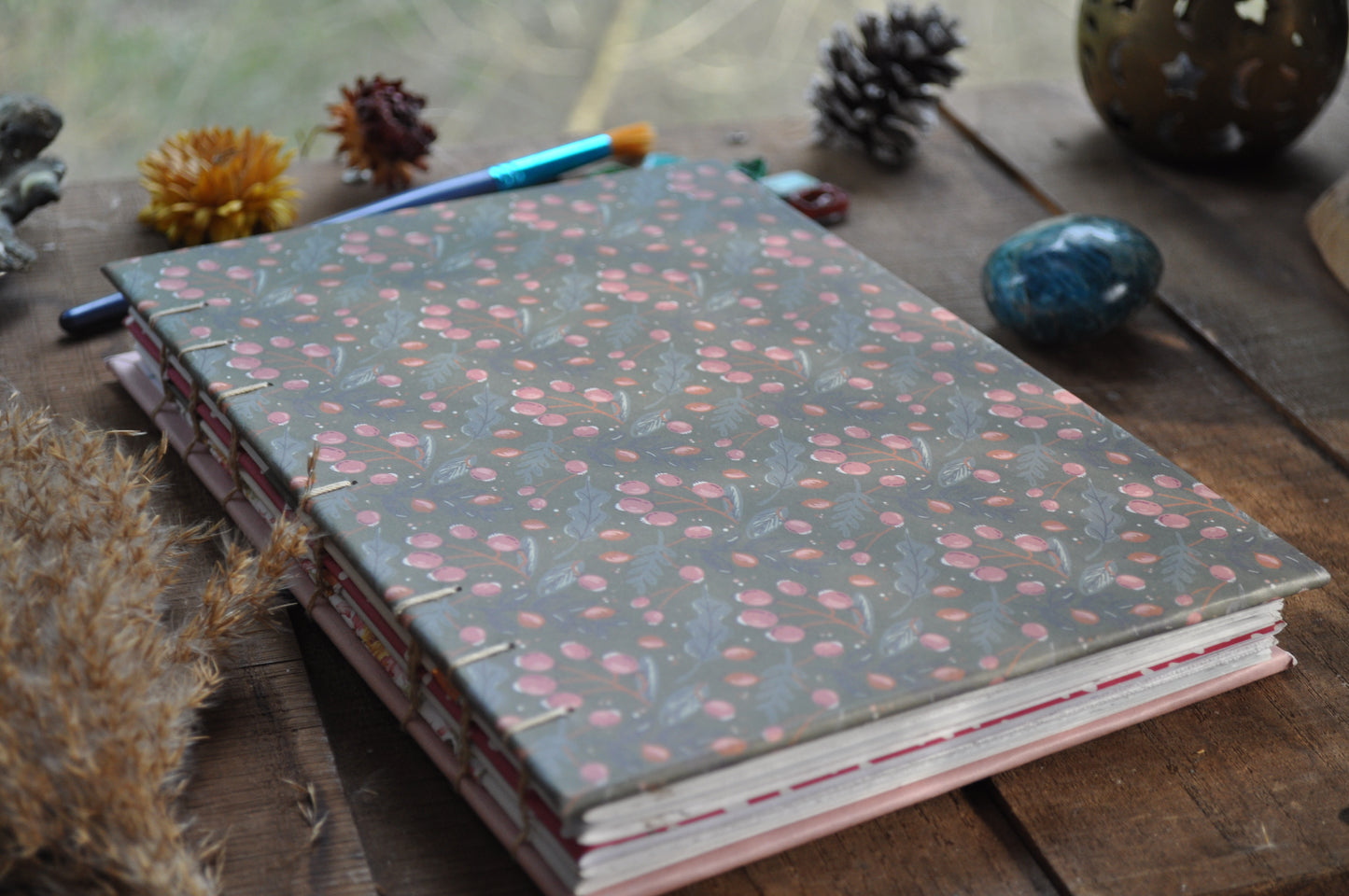 Carnet dessins / peinture / herbier "bourgeons de fleurs"