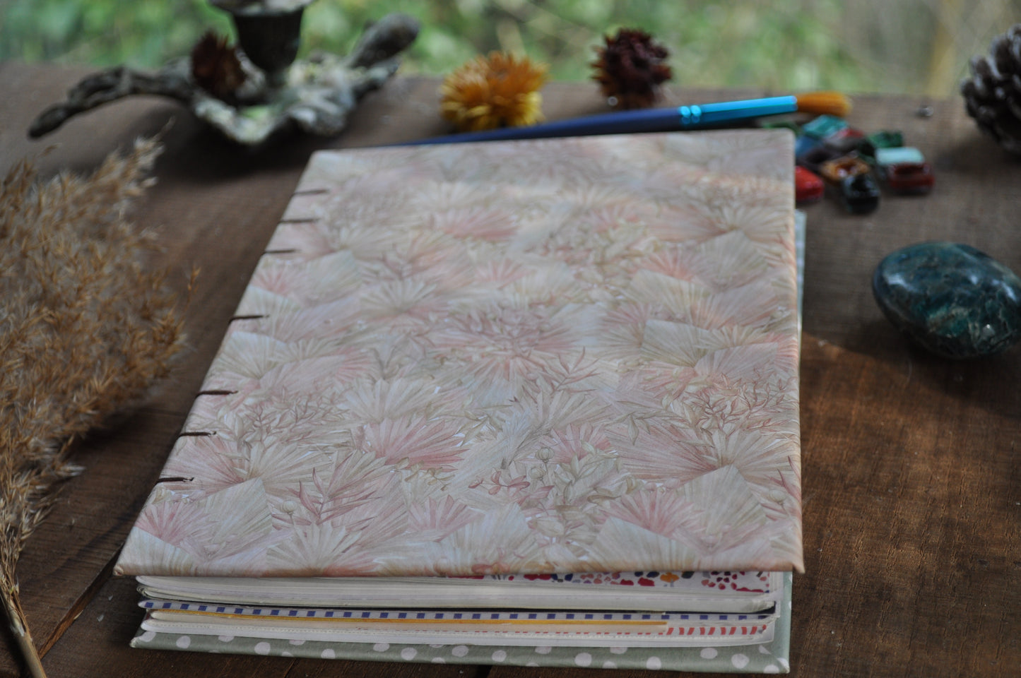 Carnet dessins / peinture / herbier "Couleurs pastels"