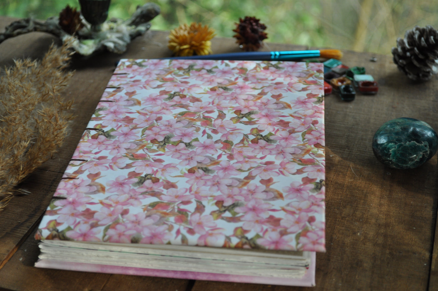 Carnet dessins / peinture / herbier "Fleurs printanière"