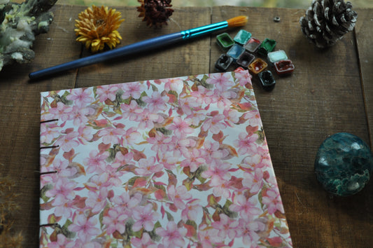 Carnet dessins / peinture / herbier "Fleurs printanière"
