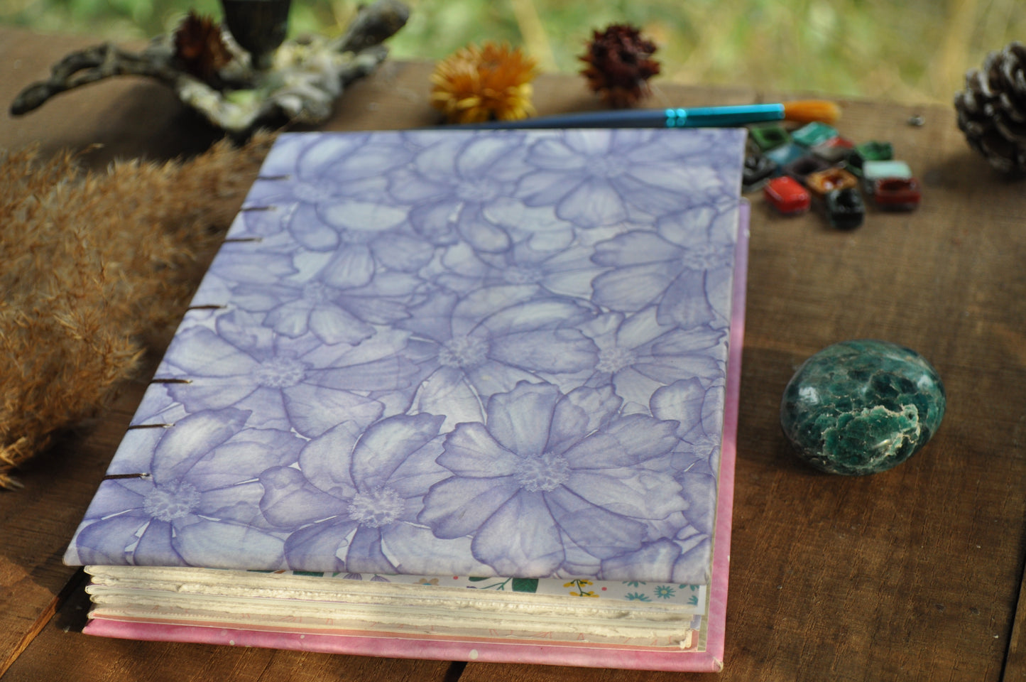 Carnet dessins / peinture / herbier "Aquarelles de printemps"