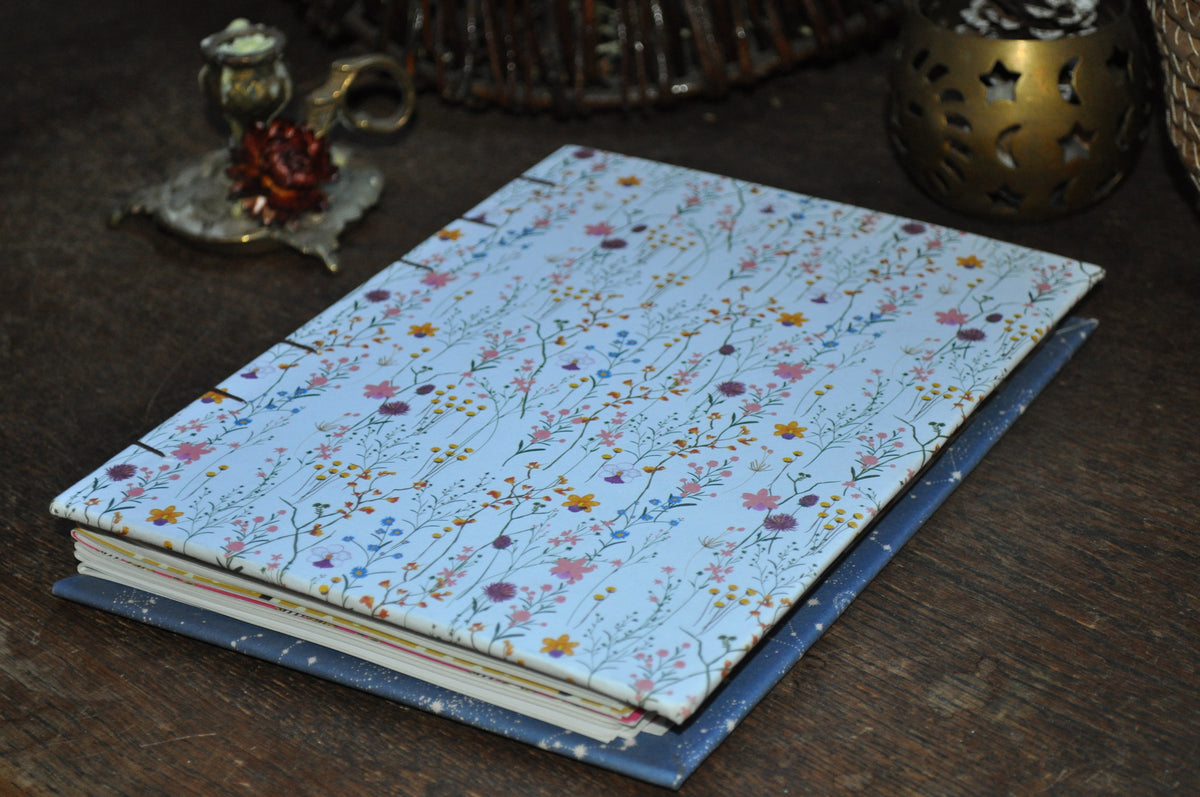 Carnet "Fleurs en folies"