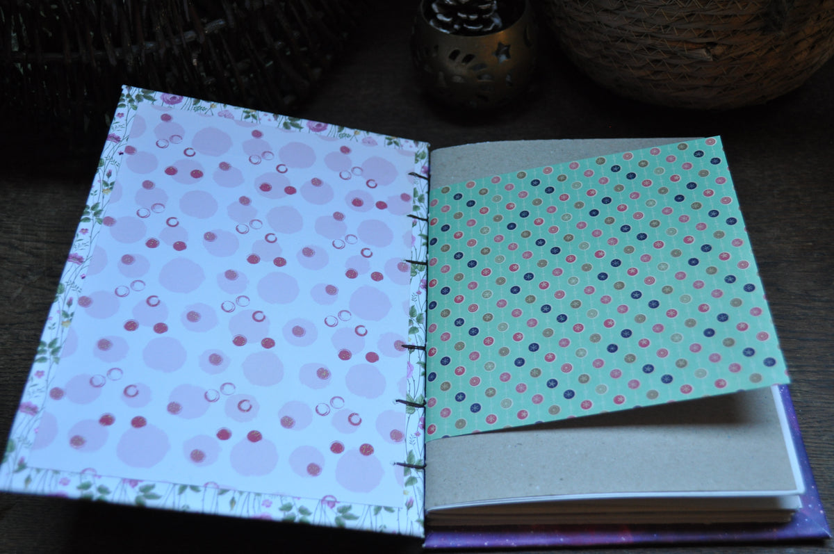 Carnet dessins / peinture / herbier "Lianes de fleurs"
