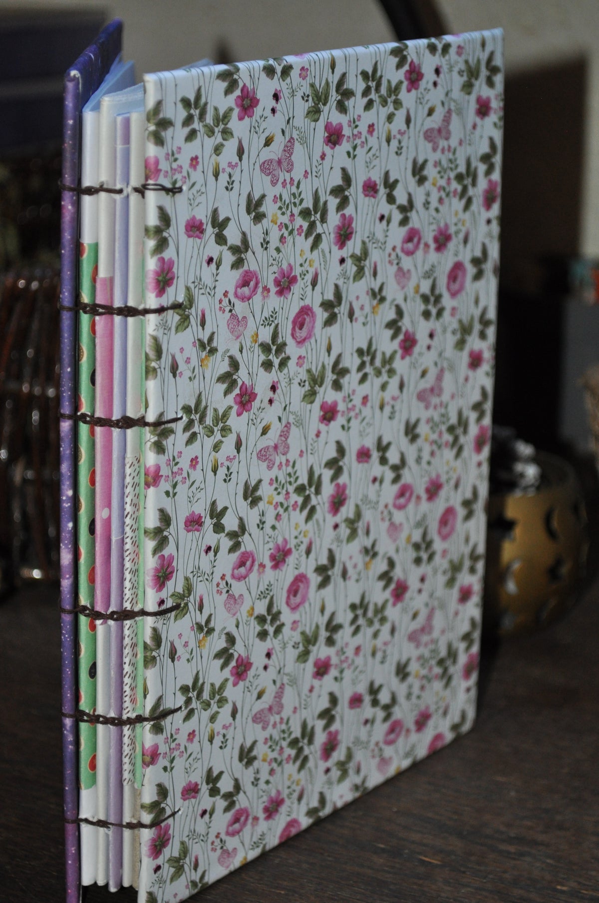 Carnet dessins / peinture / herbier "Lianes de fleurs"